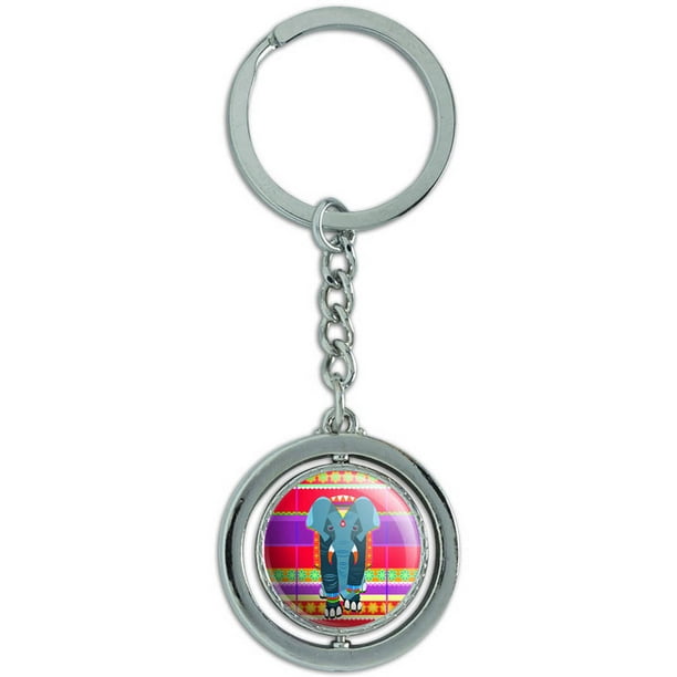 Keep Calm & Love Elephants Animals Metal Ring Key Chain Keychain Keep Calm & Love Elephants Animals Metal Ring Key Chain Keychain
